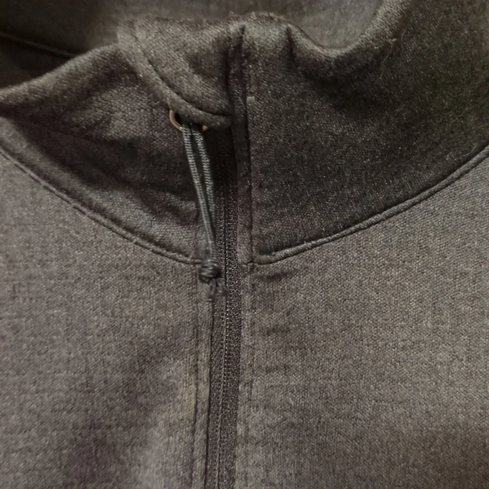 Columbia Park View 1/2 Zip Grid Fleece Jacket Omni-Wick Gray Thumbholes - Picture 6 of 14